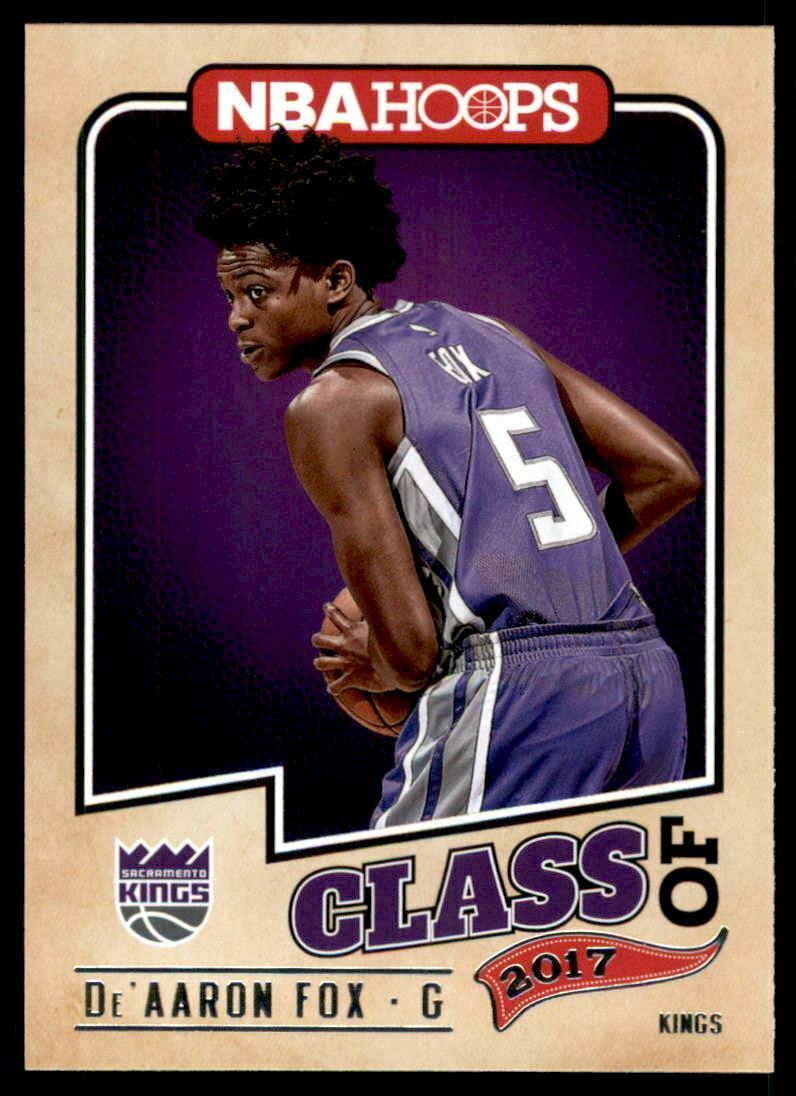 De'Aaron Fox 2017 2018 Hoops Class of 2017 Series Mint ROOKIE Card #5