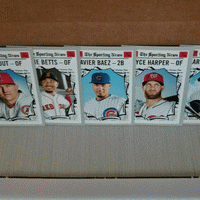 2019 Topps Heritage Baseball Complete Mint 400 Card Basic Set in Classic 1970 Design