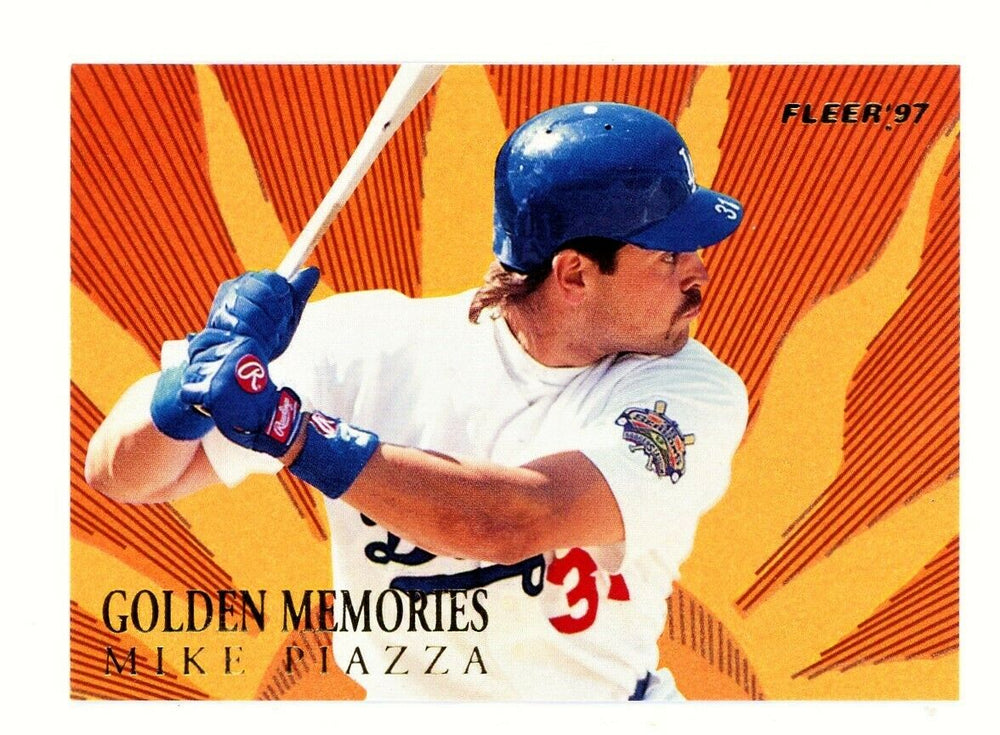 Mike Piazza 1997 Fleer Golden Memories Series Mint Card #8