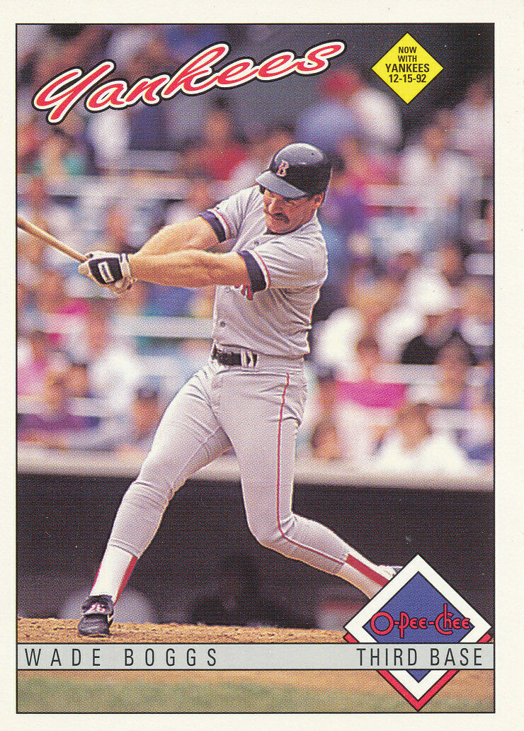 Wade Boggs 1993 O-Pee-Chee Series Mint Card #196