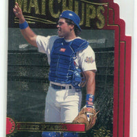 Mike Piazza 1996 SP Authentic Marquee Matchups Red Diecut Series Mint Card #MM6