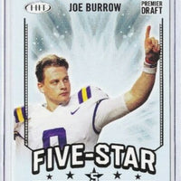 Joe Burrow 2020 SAGE HIT Premier Draft Five-Star Series Mint ROOKIE Card #92
