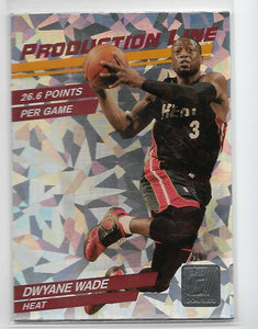 Dwyane Wade 2010 2011 Donruss Production Line Cracked Ice Series Mint Card #5