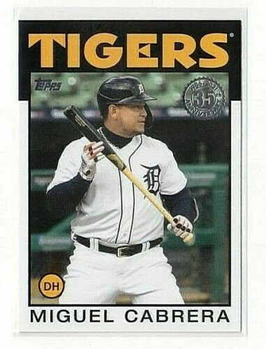 Miguel Cabrera 2021 Topps 1986 35th Anniversary Series Mint Card