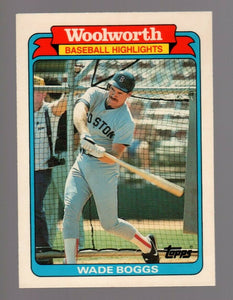 Wade Boggs 1988 Topps Woolworth Series Mint Card #13
