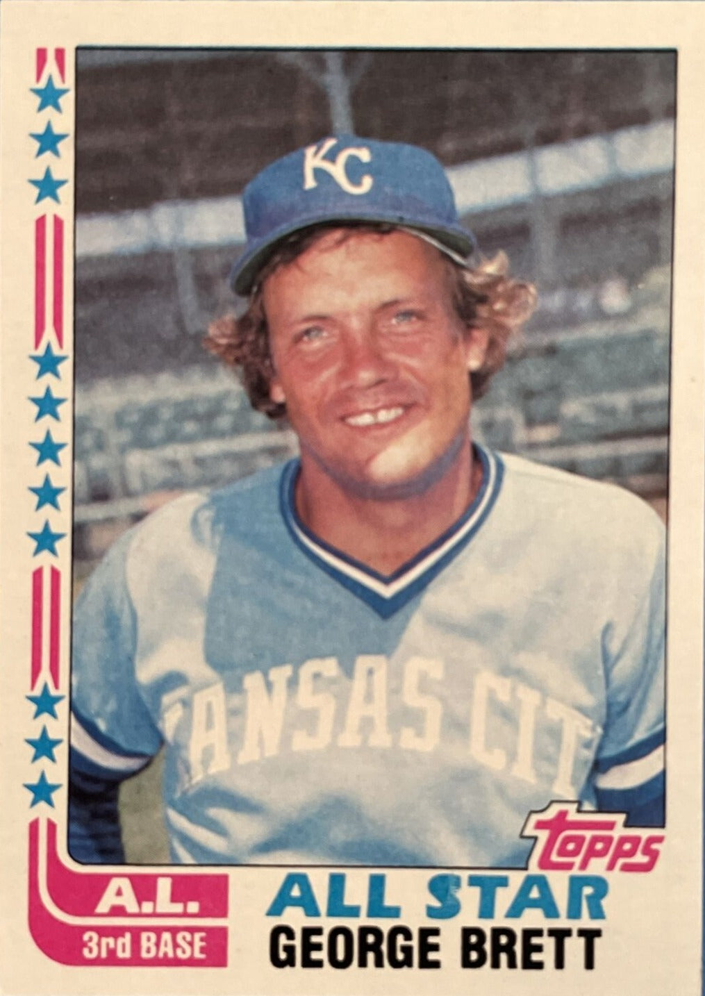 GEORGE BRETT 1986 topps baseball card kansas city royals