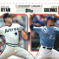 Nolan Ryan/Zack Greinke 2010 Topps Legendary Lineage Series Mint Card #LL28