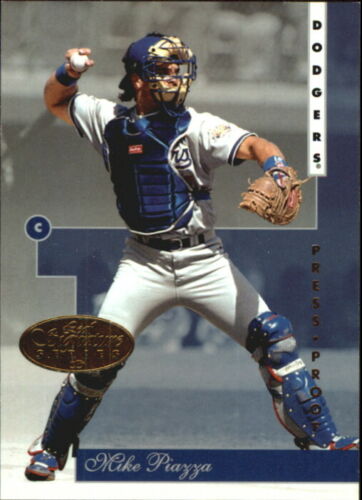 Mike Piazza 1996 Leaf Signature GOLD PRESS PROOF Series Mint Card #1