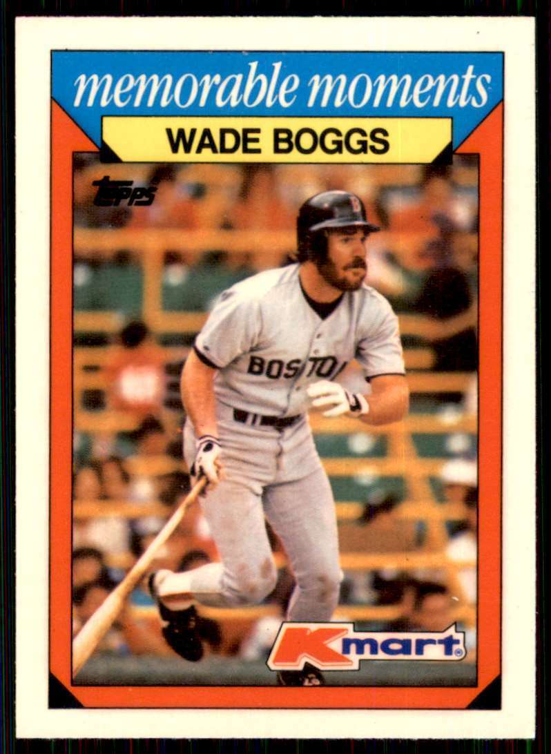 Wade Boggs 1988 Topps Kmart Memorable Moments Series Mint Card #2