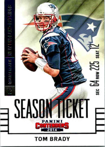 Tom Brady 2014 Panini Contenders Season Ticket Series Mint Card #67