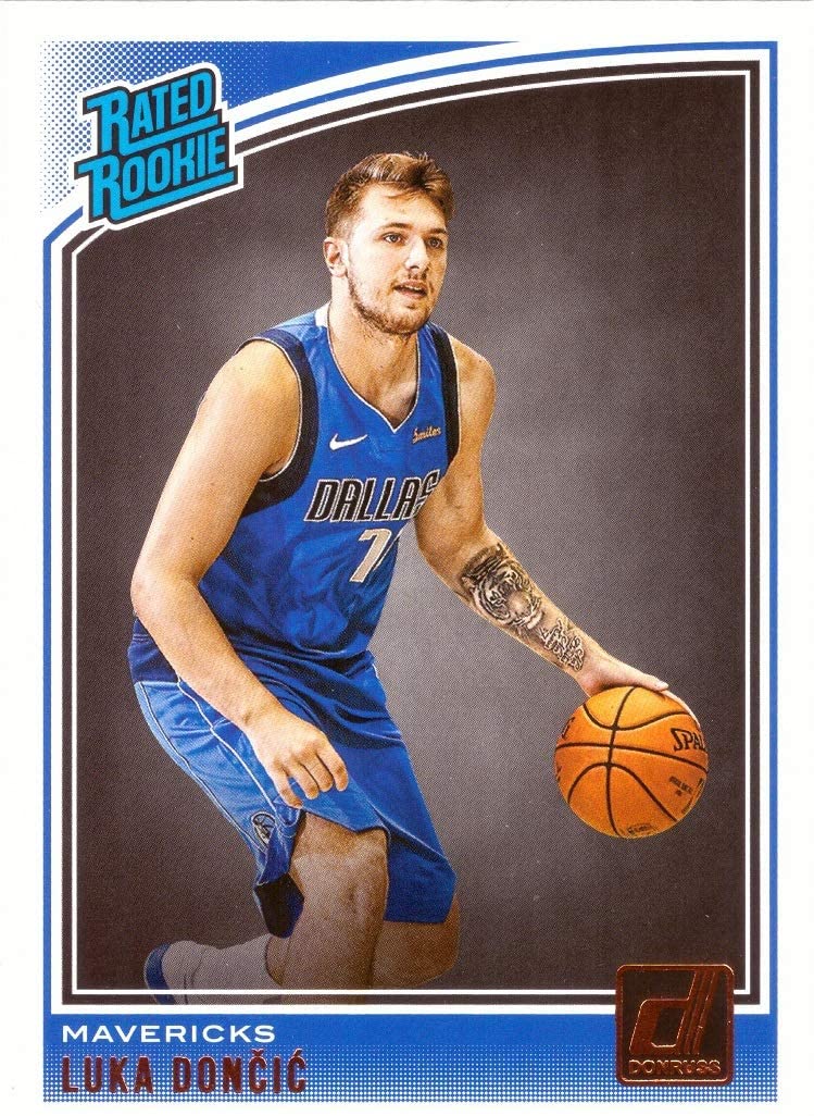 Luka Doncic 2018 2019 Panini Donruss Rated Rookie Series Mint Rookie Card #177