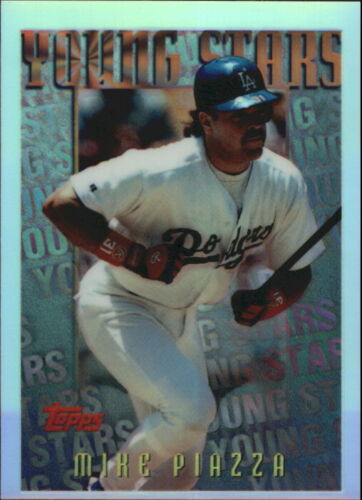 Mike Piazza 1996 Topps Mystery Finest REFRACTOR Series Mint Card #M12