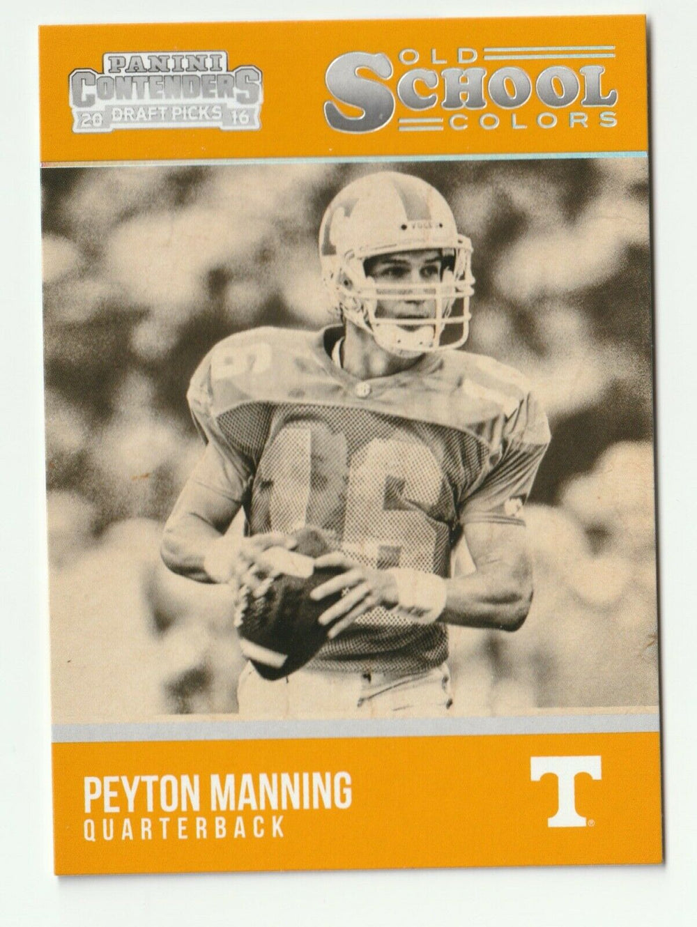 Peyton Manning 2016 Panini Contenders Draft Picks Old School Colors Series Mint Card #19