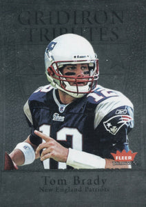 2004 Fleer Tradition Gridiron Tributes Insert Set with Brady, Emmitt, Favre and Manning PLUS