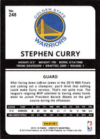 Stephen Curry 2015 2016 Panini Complete Silver Basketball Series Mint Card #248
