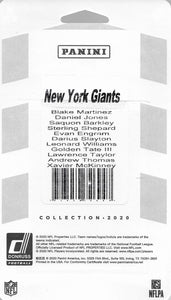 New York Giants 2020 Donruss Factory Sealed Team Set