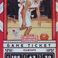 Stephen Curry 2020 2021 Panini Contenders Game Ticket Mint RED Parallel Card #1