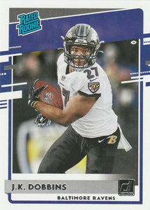 Baltimore Ravens 2020 Donruss Factory Sealed Team Set with J.K. Dobbins Rated Rookie card