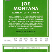 Joe Montana 2020 Donruss Series Mint Card #9