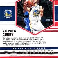 Stephen Curry 2020 2021 Panini Mosaic Reactive ORANGE National Pride Mint Card #249