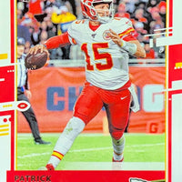 Patrick Mahomes II 2020 Donruss Series Mint Card #1 Kansas City Chiefs