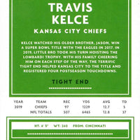 Travis Kelce 2020 Donruss Card #3