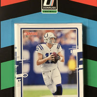 Indianapolis Colts 2020 Donruss Factory Sealed Team Set with Jonathan Taylor and Michael Pittman Rated Rookie