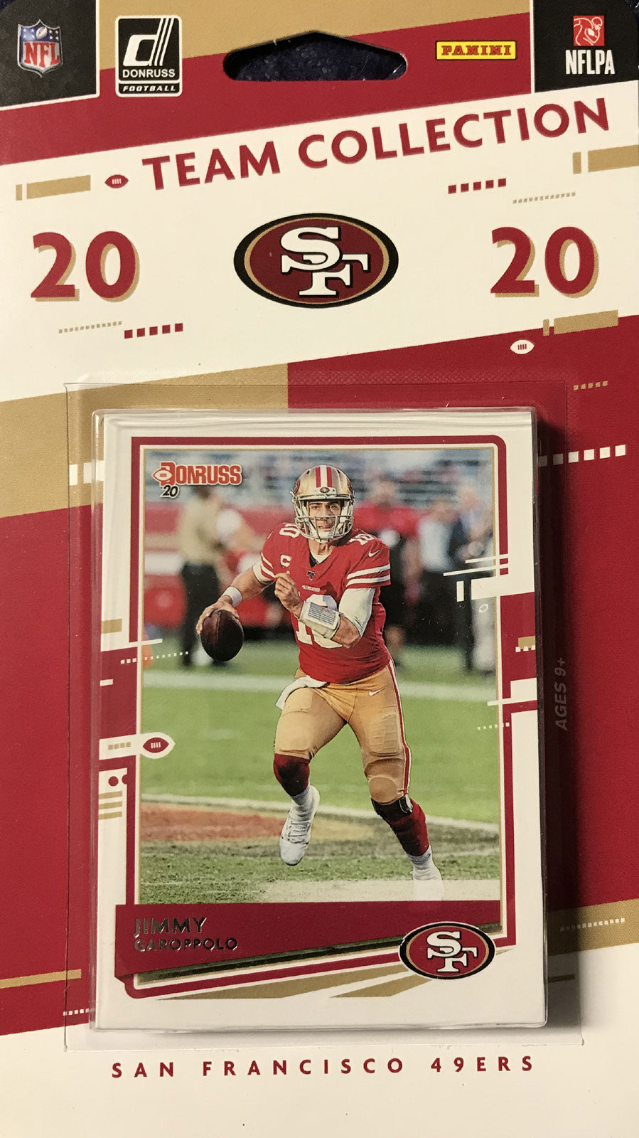 San Francisco 49ers 2020 Donruss Factory Sealed Team Set with a