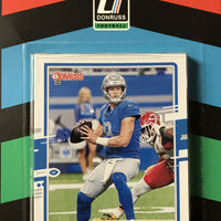 Detroit Lions 2020 Donruss Factory Sealed Team Set Featuring Matthew Stafford and Barry Sanders Plus 5 Rookie Cards