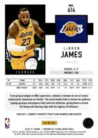 LeBron James 2020 2021 Panini Chronicles Score Basketball Series Mint Card #614
