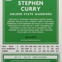 Stephen Curry 2020 2021 Panini Optic Basketball Series Mint Card #17