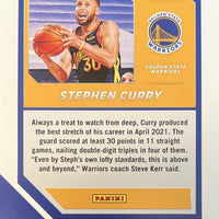 Stephen Curry 2020 2021 Panini Chronicles Threads Series Mint Card #79