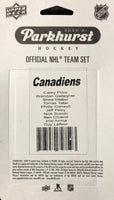 Montreal Canadiens 2020 2021 Upper Deck PARKHURST Factory Sealed Team Set
