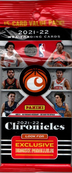 2021-22 Panini Chronicles NBA Trading Card Box (Hanger Pack)