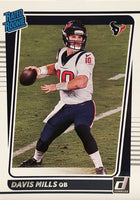 Houston Texans 2021 Donruss Factory Sealed Team Set with a Rated Rookie Card of Davis Mills
