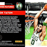 Jayson Tatum 2021 2022 Donruss Franchise Features Series Mint Insert Card #11