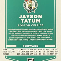 Jayson Tatum 2021 2022 Donruss Basketball Series Mint Card #60