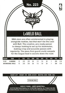 LaMelo Ball 2020 2021 Hoops Basketball Series Mint Rookie Card #223