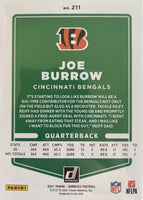 Joe Burrow 2021 Donruss Series Mint 2nd Year Card #211
