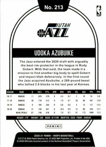 Utah Jazz 2020 2021 Hoops Factory Sealed Team Set with Rookie cards of Udoka Azubuike and Elijah Hughes