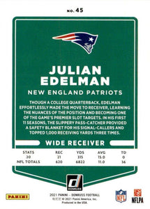 Julian Edelman 2021 Donruss Series Mint Card #45