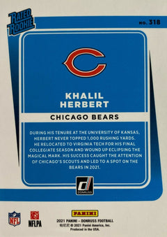 Chicago Bears 2021 Donruss Factory Sealed Team Set with a Rated Rookie