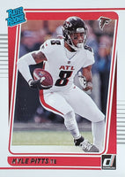 Atlanta Falcons 2021 Donruss Factory Sealed Team Set with a Rated Rookie Card of Kyle Pitts #260
