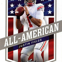 Justin Fields 2021 Leaf Draft All-American Rookie Card #49