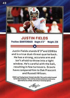 Justin Fields 2021 Leaf Draft All-American BLUE Rookie Card #49

