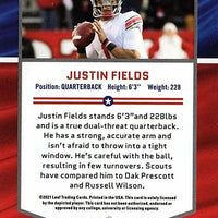 Justin Fields 2021 Leaf Draft All-American BLUE Rookie Card #49