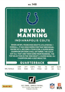 Indianapolis Colts 2021 Donruss Factory Sealed Team Set with Peyton Manning and 3 Rated Rookies