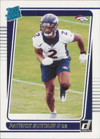 Denver Broncos 2021 Donruss Factory Sealed Team Set featuring a Rated Rookie Card of Patrick Surtain II
