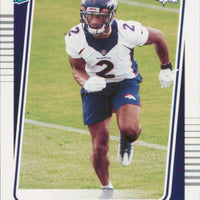 Denver Broncos 2021 Donruss Factory Sealed Team Set featuring a Rated Rookie Card of Patrick Surtain II