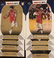 New Orleans Pelicans 2020 2021 Hoops Factory Sealed Team Set with Zion Williamson 2nd year and Kira Lewis Jr Rookie card
